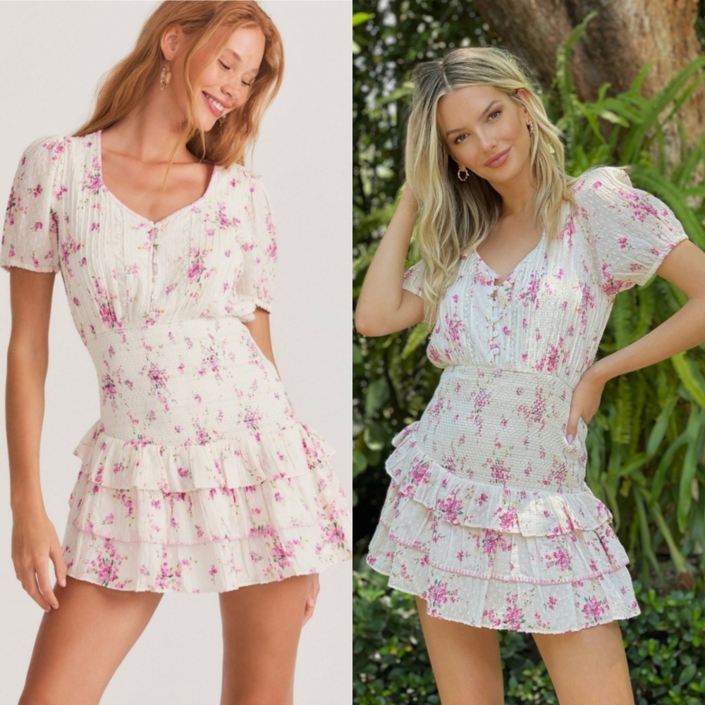 NWT LOVESHACKFANCY Keelin Mini Dress